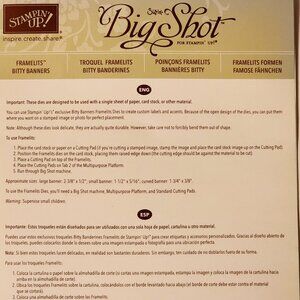 Stampin' Up! Framelits of 'Bitty Banners' 129267